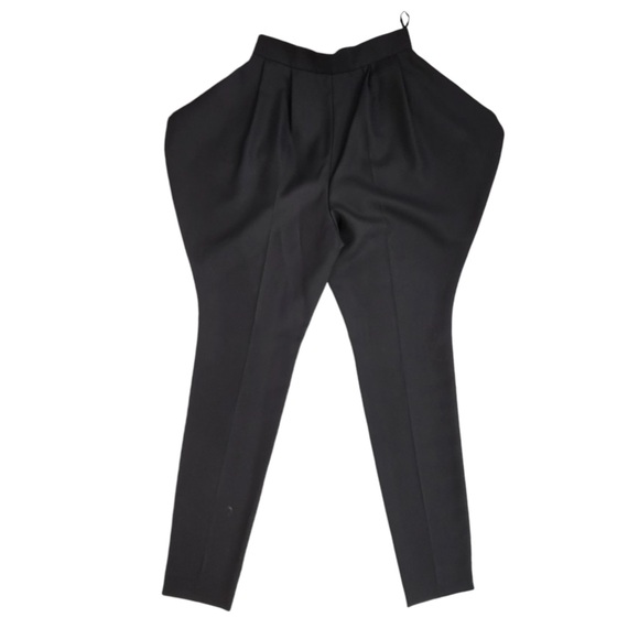 Celine Tuxedo Zouave Women’s Black 100% Wool Structured Balloon Pants Size 36 S - Picture 4 of 14
